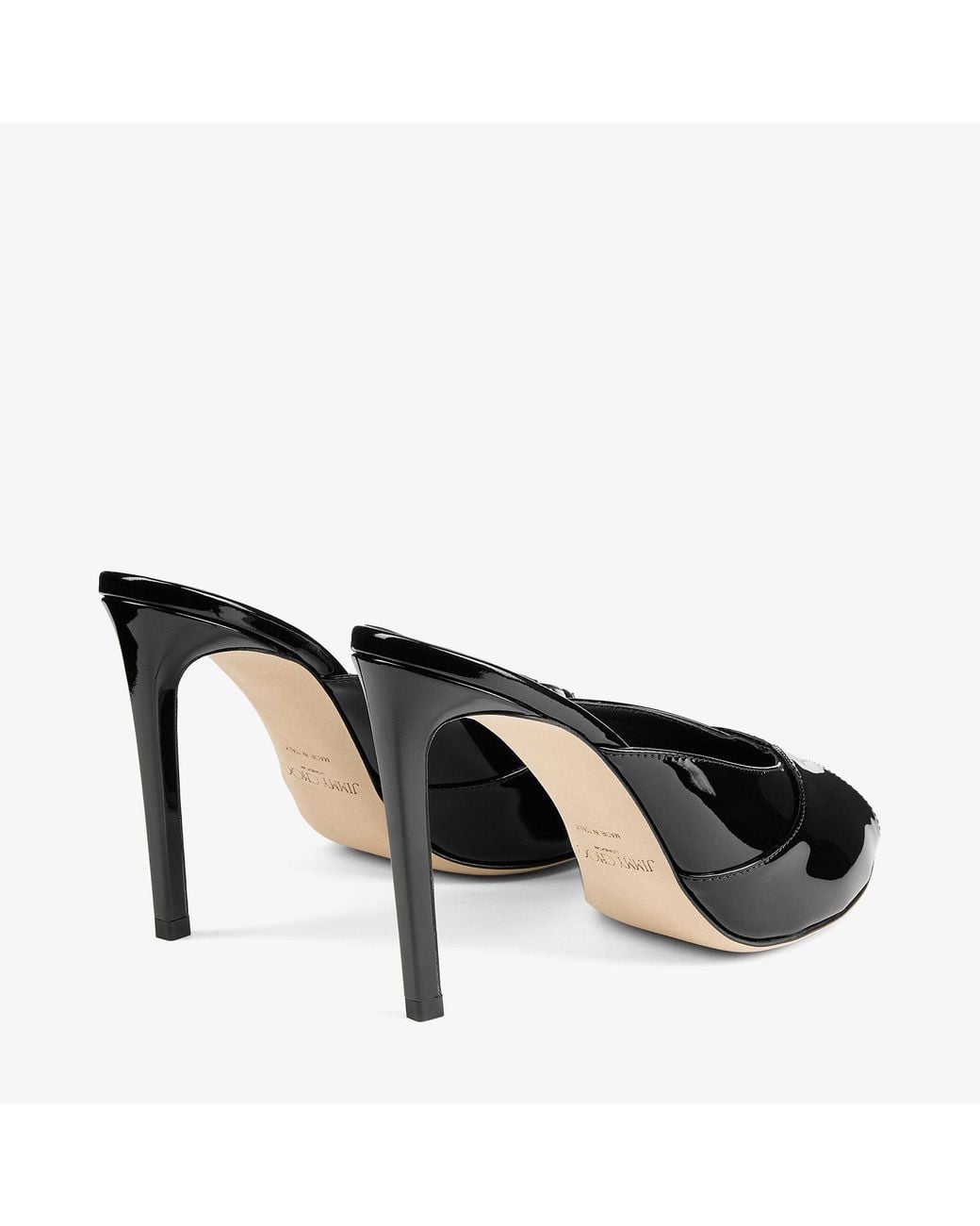 Jimmy Choo Black Brigitte Mule 100