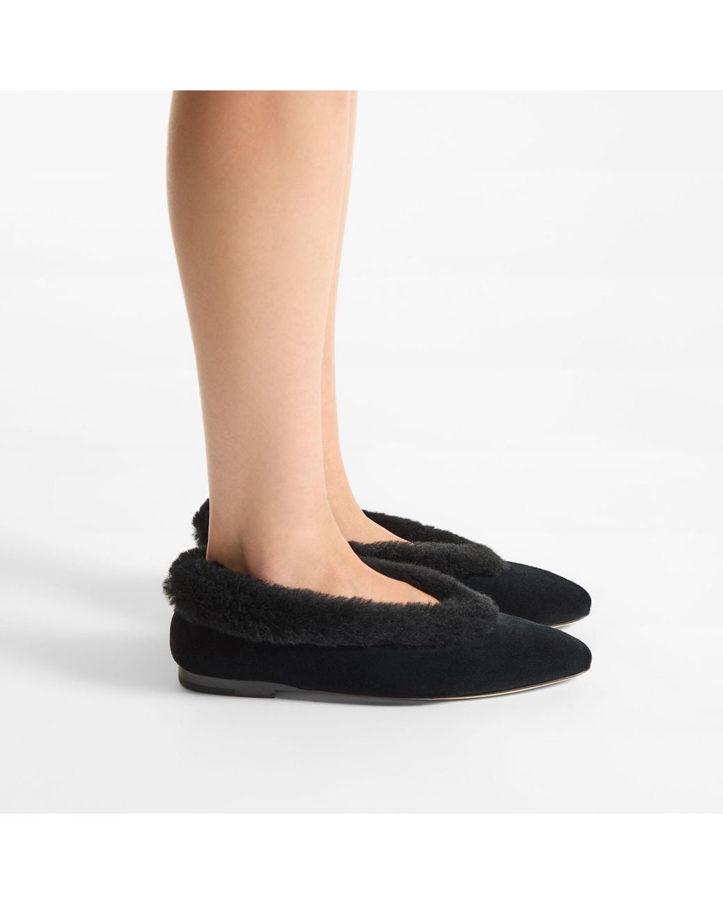 Jimmy Choo Black Margot Flat