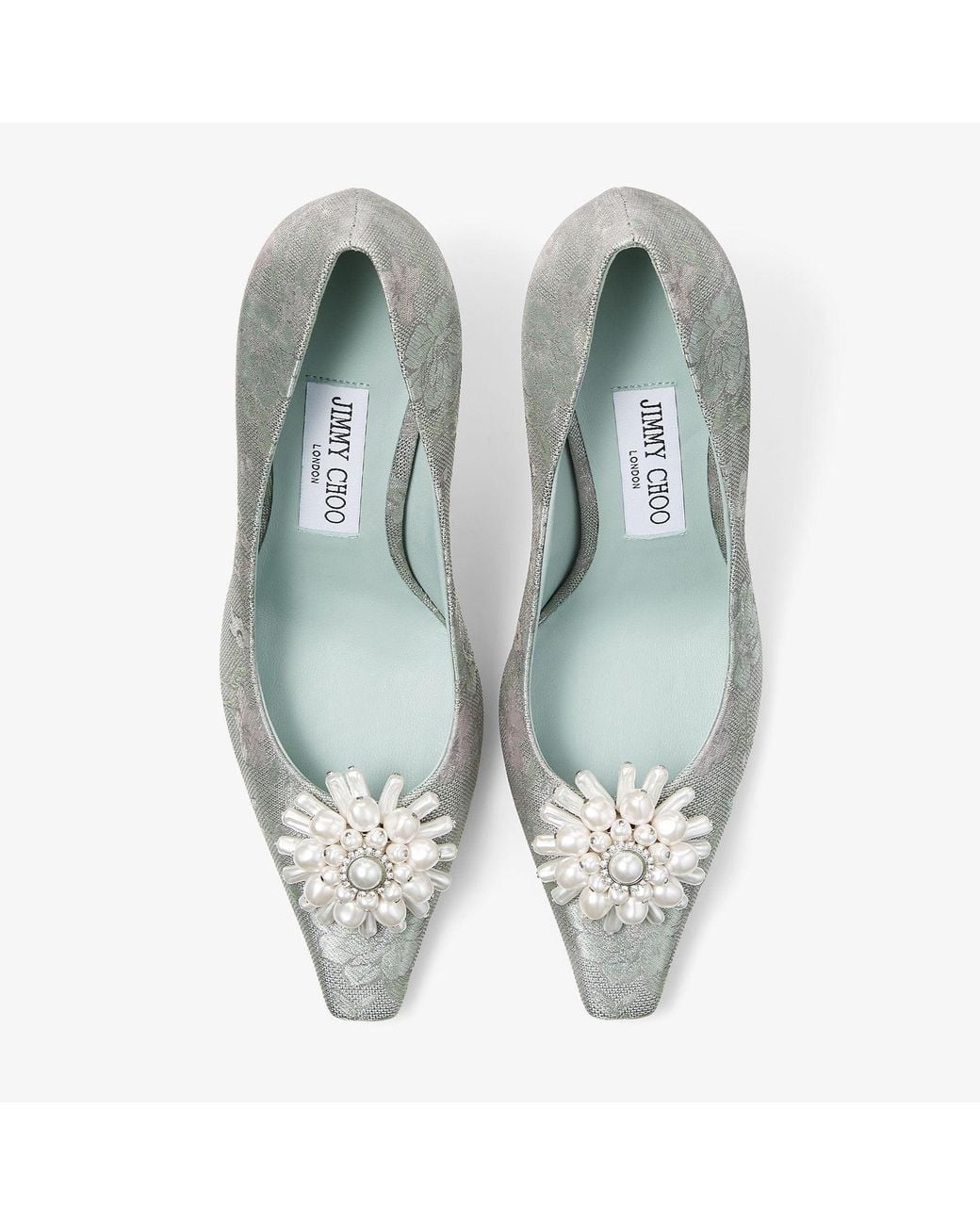 Jimmy Choo Gray Ines Pump 85