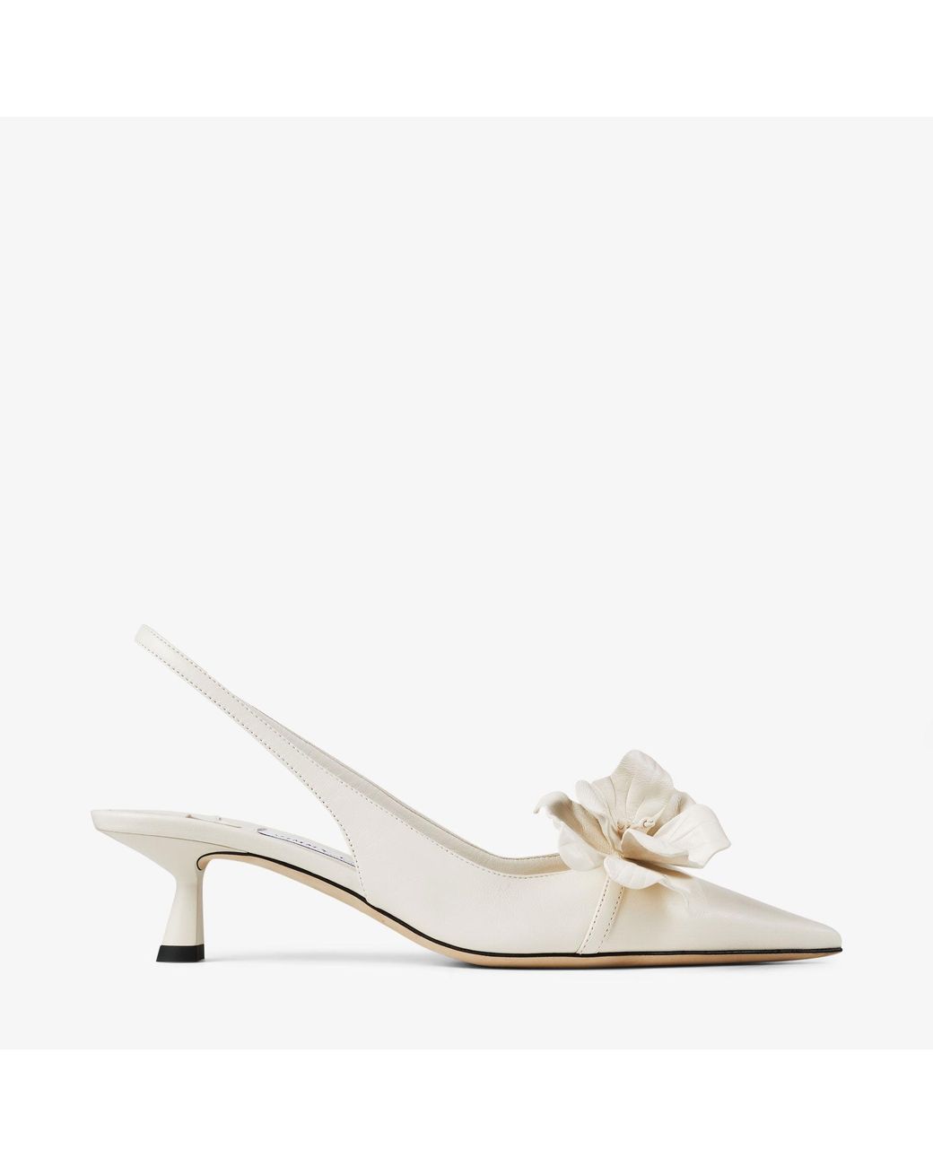 Jimmy Choo Amita Flowers 45 in Natural | Lyst