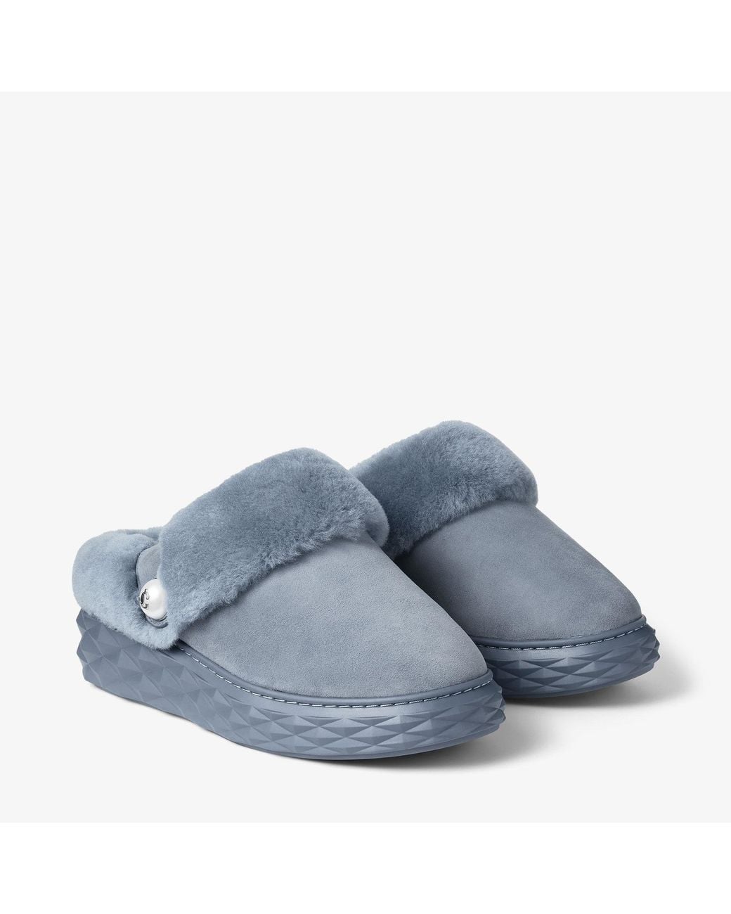 Jimmy Choo Blue Diamond Maxi Mule F