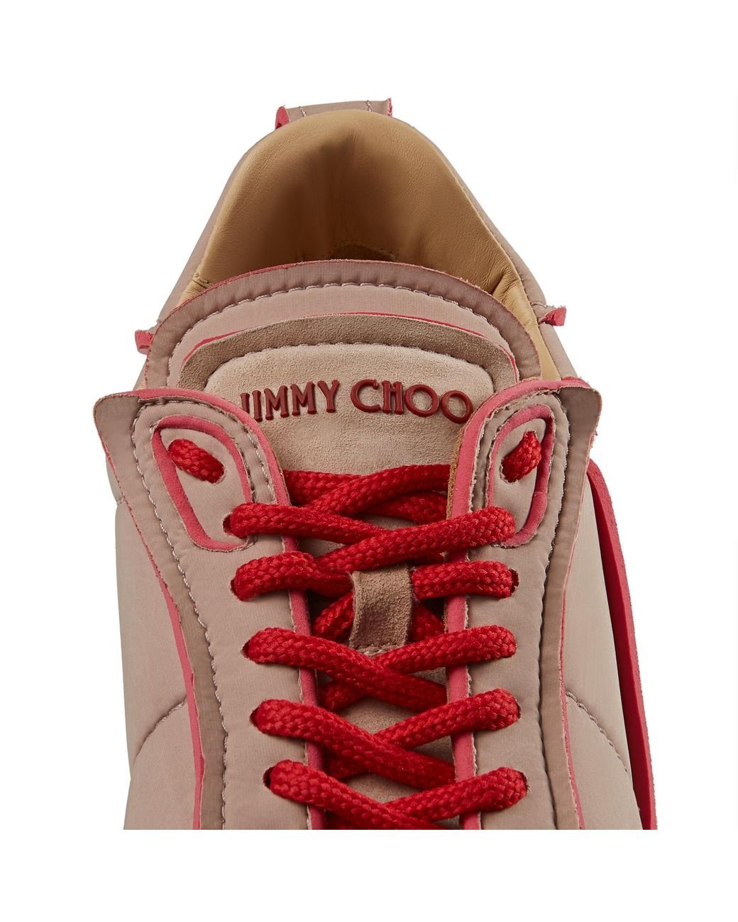 Jimmy choo red on sale trainers