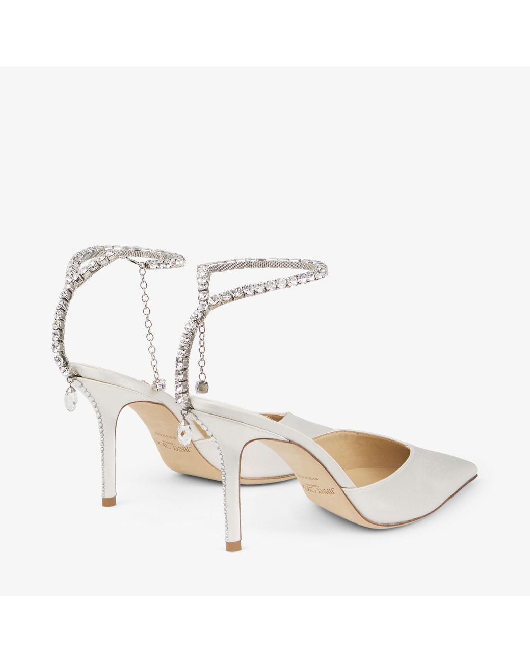 Jimmy Choo White Saeda 85