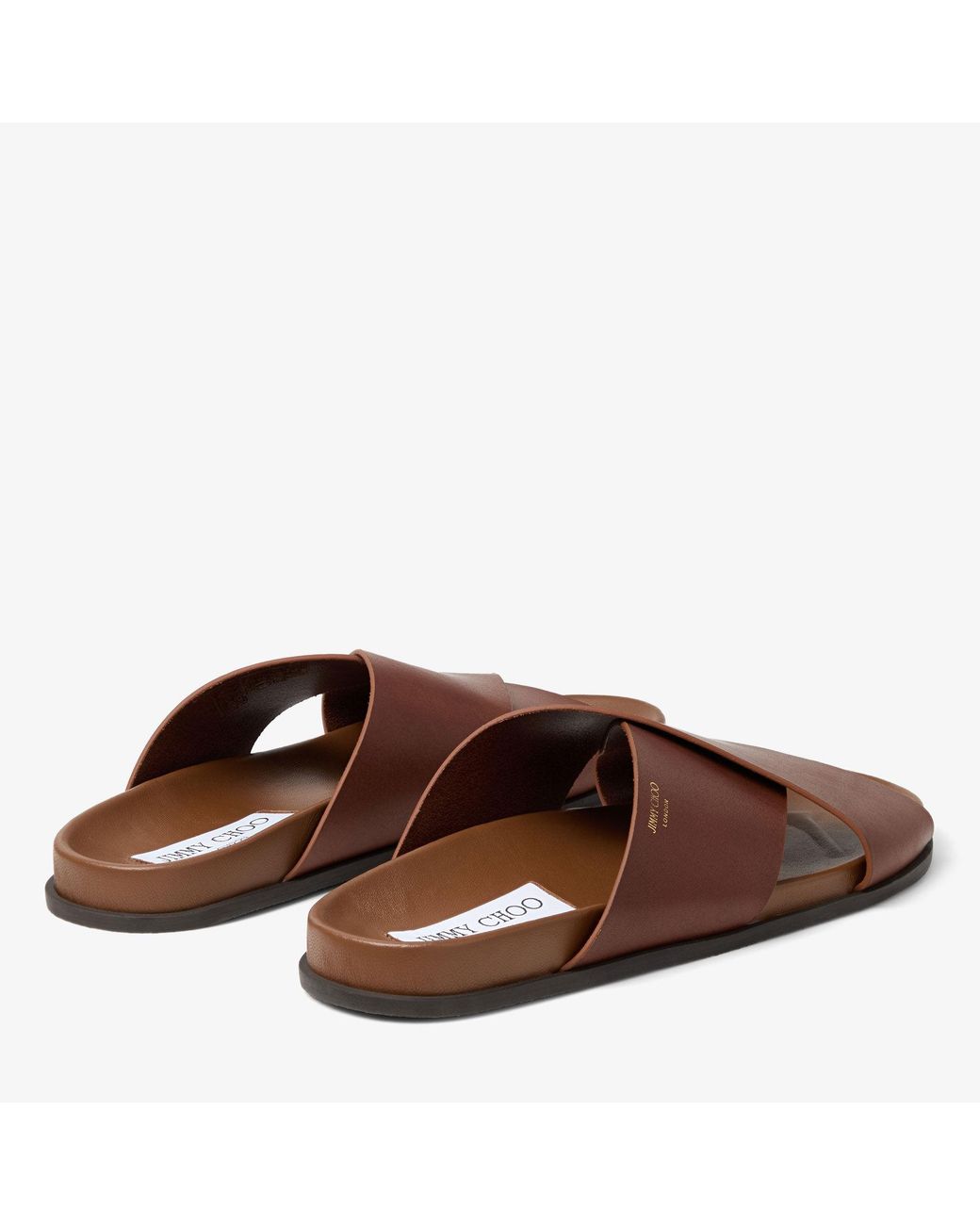 Jimmy Choo Brown Sol Slide for men