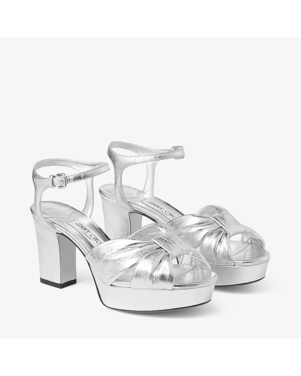 Jimmy Choo Metallic Heloise 80