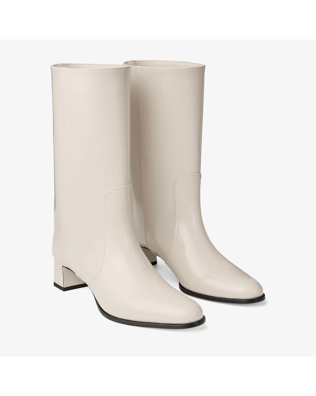 Jimmy Choo White Caly Mid 45