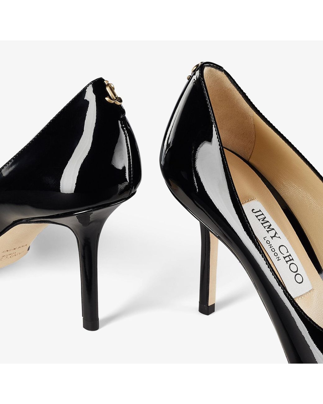 Jimmy Choo Black Love 85 Leather Pumps