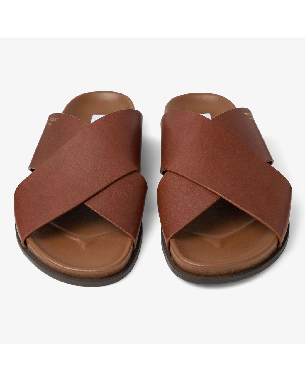 Jimmy Choo Brown Sol Slide for men