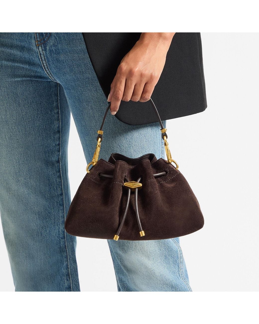 Jimmy Choo Brown Cinch Small