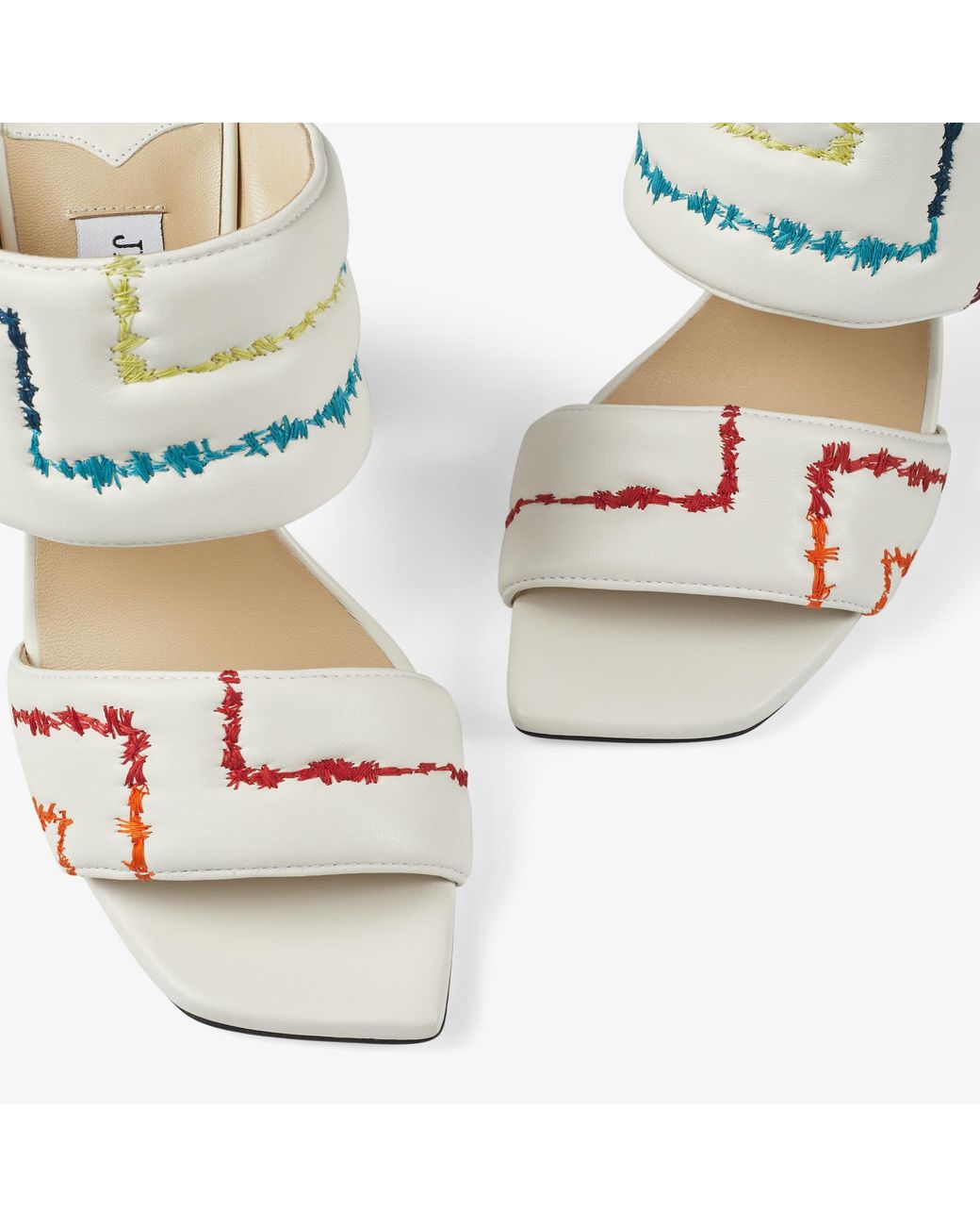 Jimmy Choo Themis Sandal 100 in White | Lyst