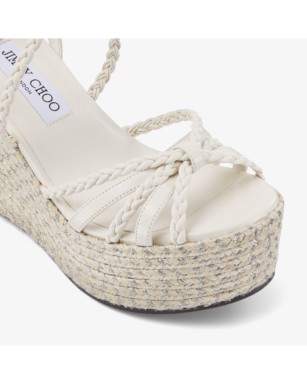 Jimmy Choo White Nyra 100