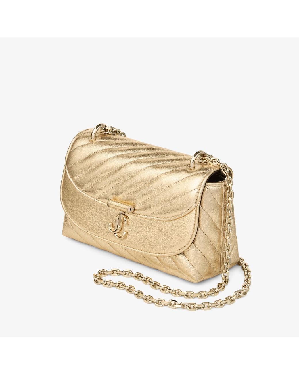 Jimmy Choo Metallic Curve Cross Body Small