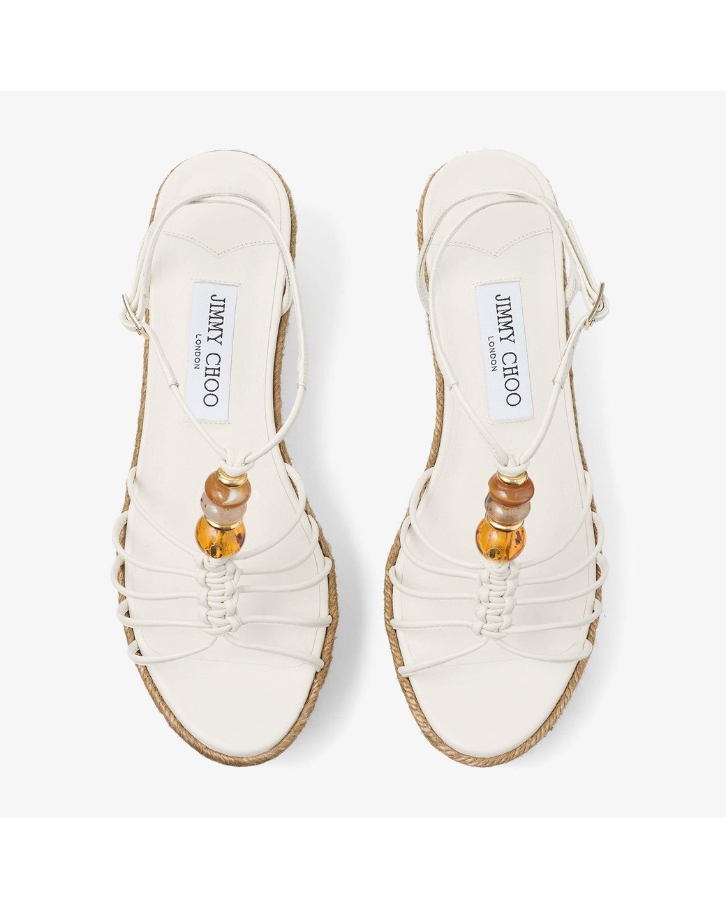 Jimmy Choo White Lemi Wedge 50