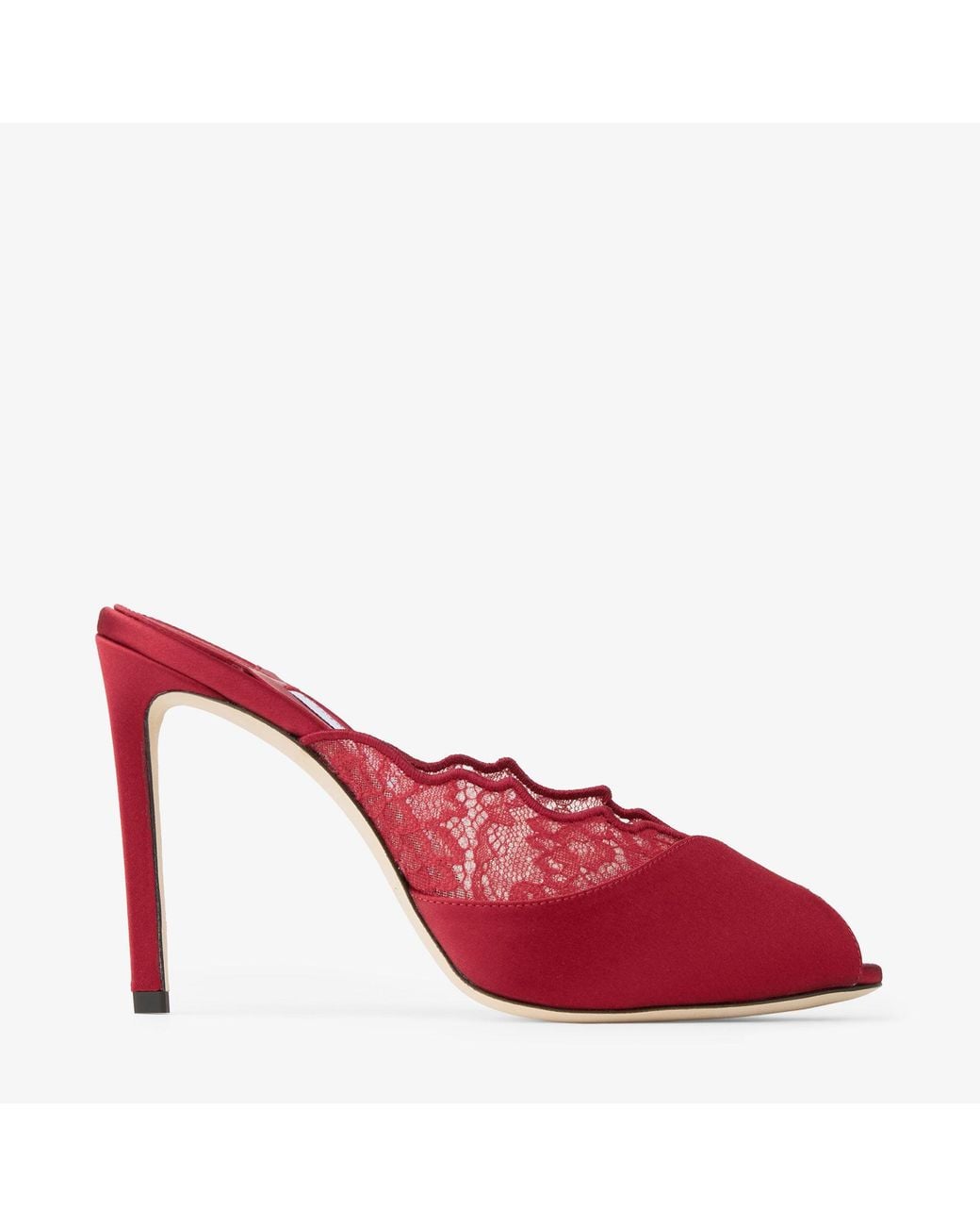 Jimmy Choo Red Brigitte Mule 100
