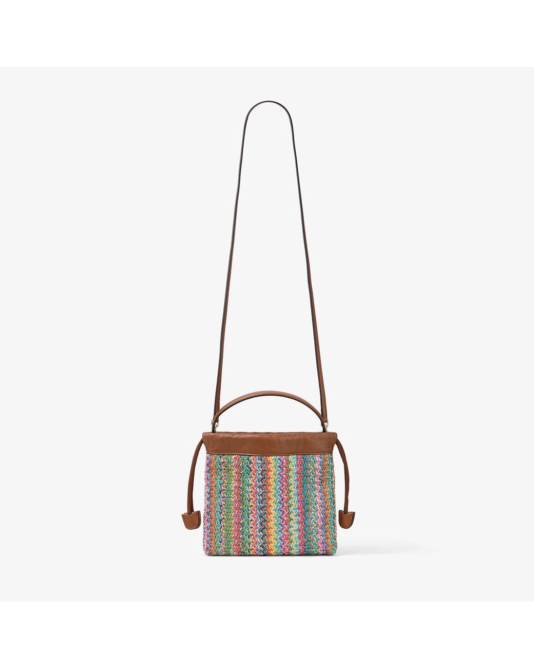 Jimmy Choo Blue Drawstring Pouch Top Handle