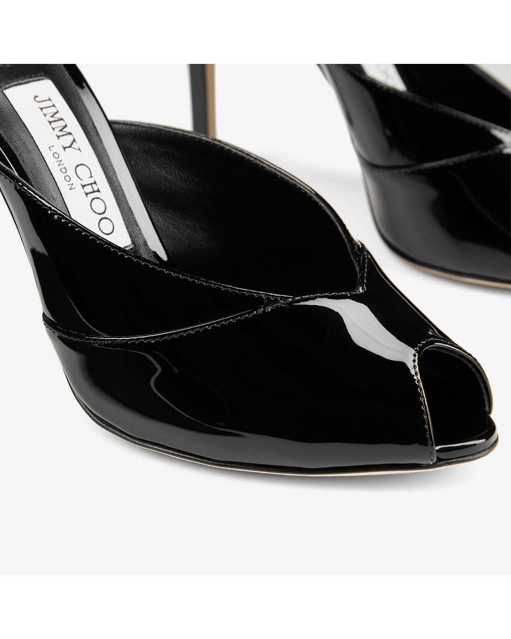 Jimmy Choo Black Brigitte Mule 100