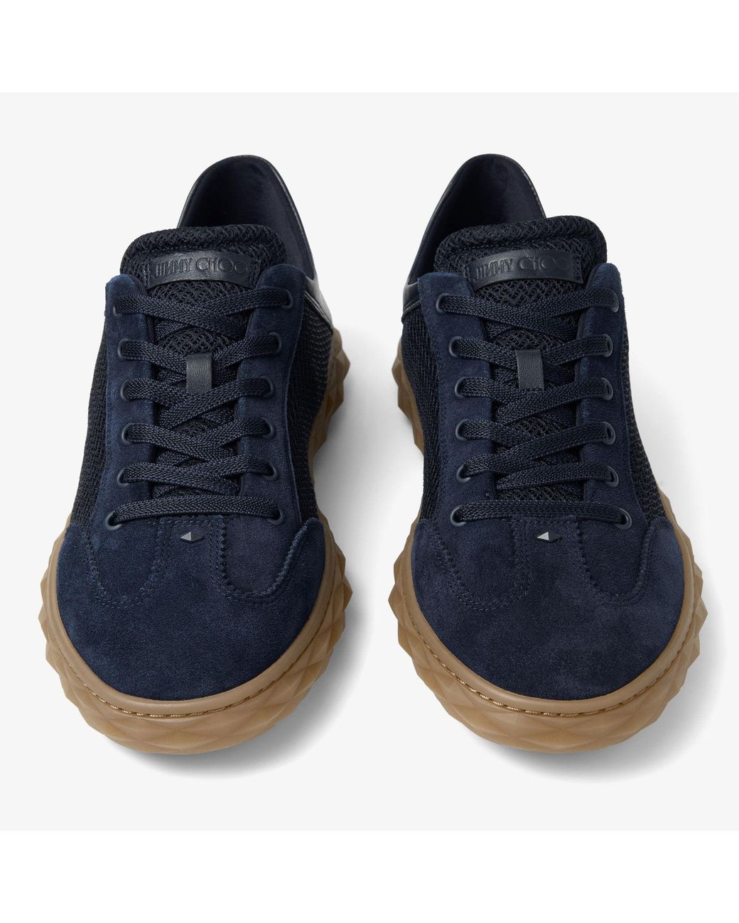 Jimmy Choo Blue Diamond Flex Midnight Mix Leather Mix And Textured Air Mesh Low Top Trainers for men