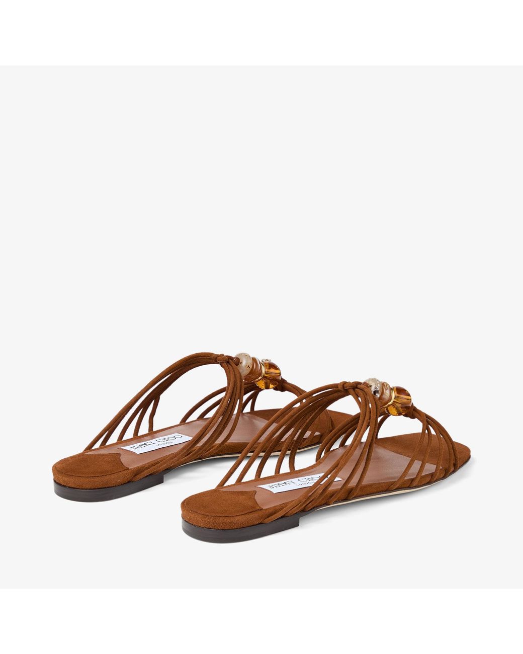 Jimmy Choo Brown Lova Mule Flat