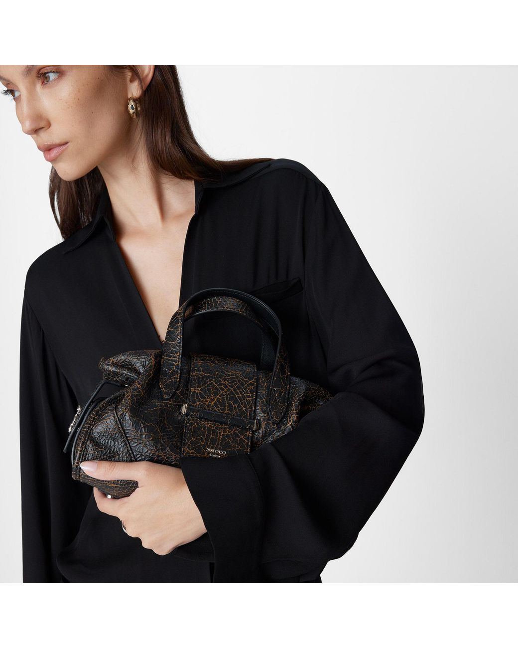 Jimmy Choo Black Bar Holdall Small