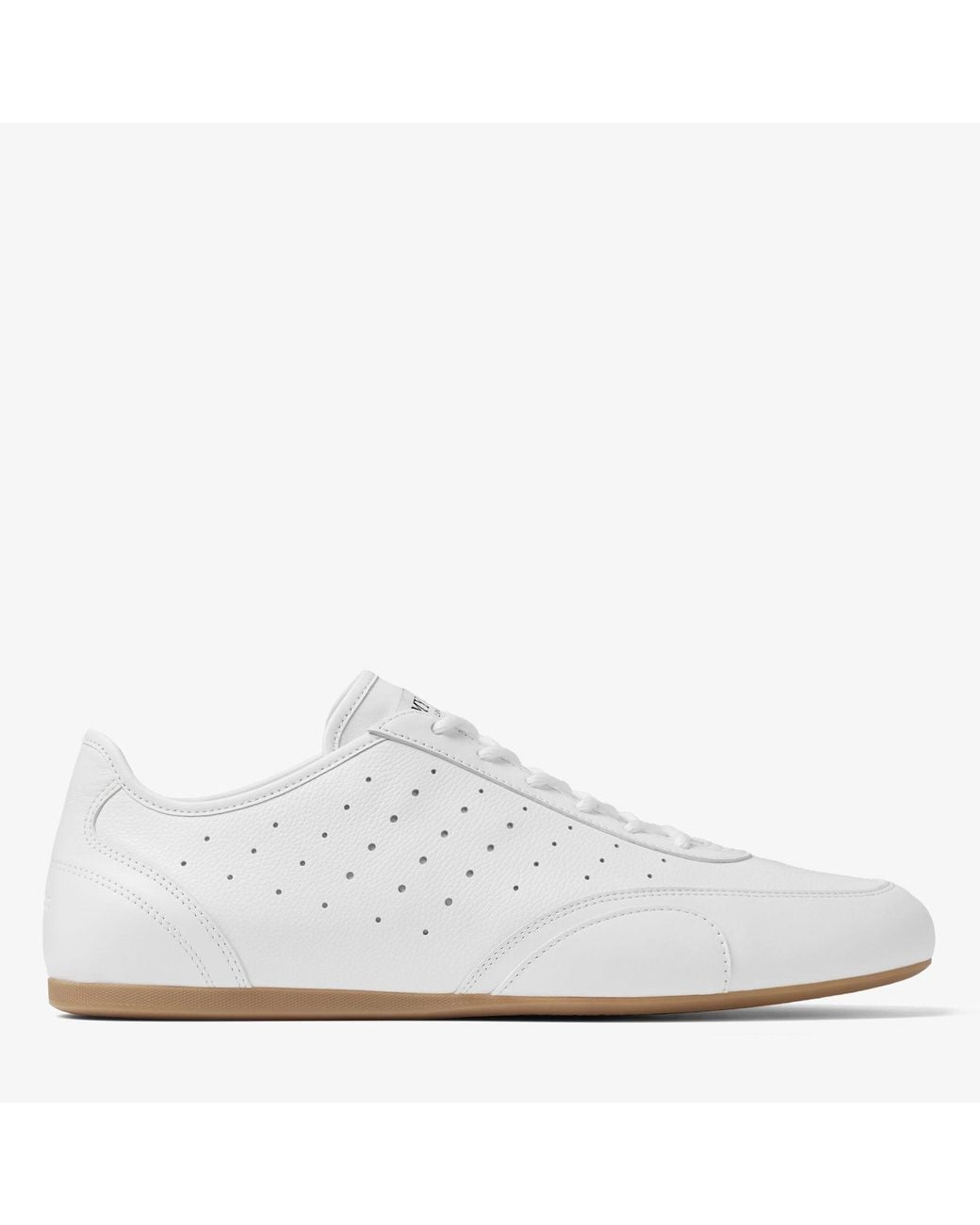 Jimmy Choo White Sunny M Leather Mix Low Top Trainers for men