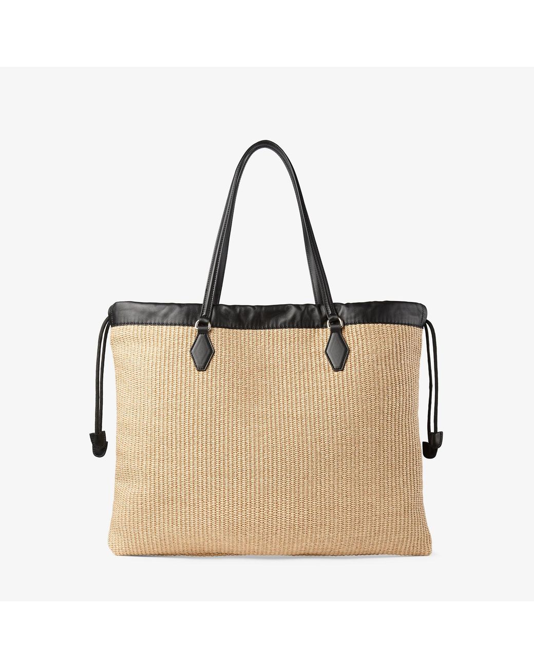 Jimmy Choo Natural Drawstring Tote Large