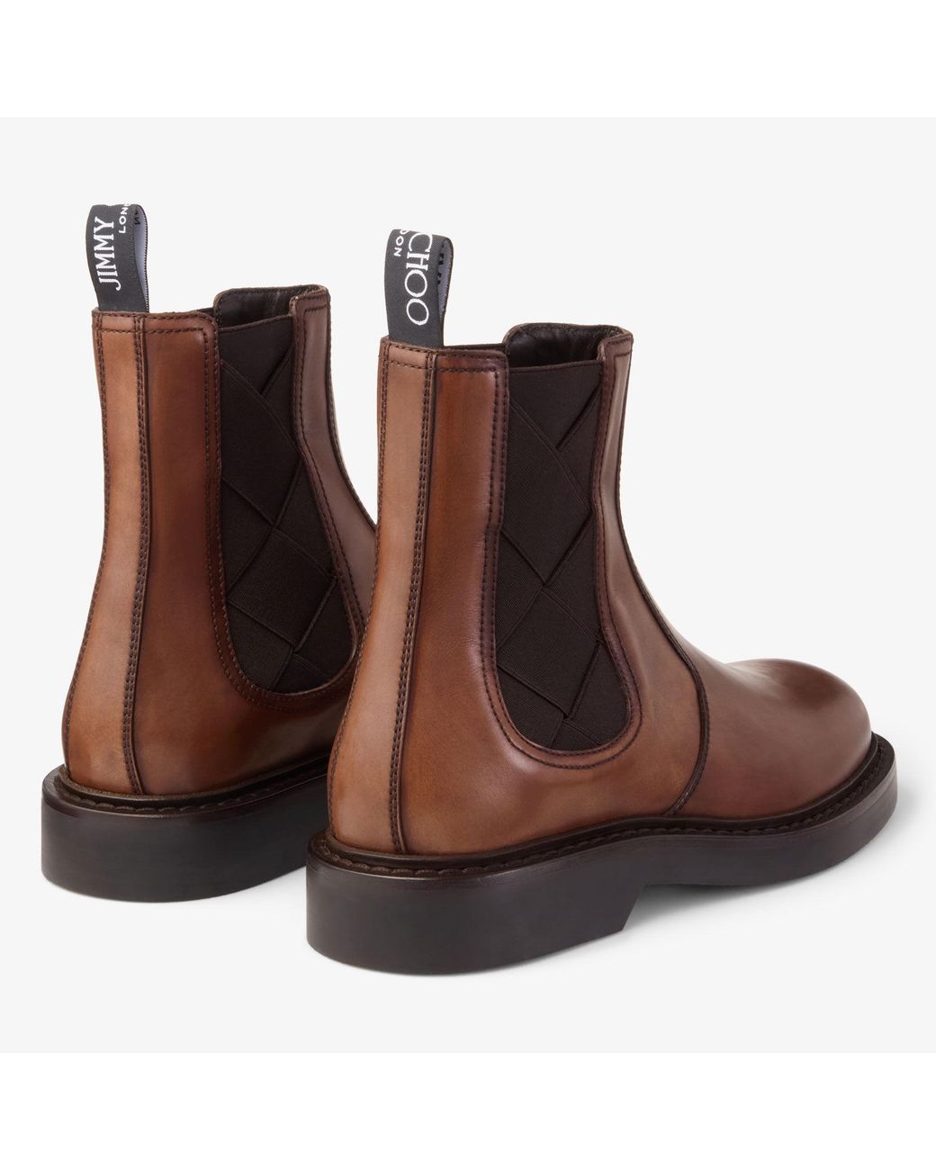 Jimmy Choo Brown Reggie Chelsea Boot for men