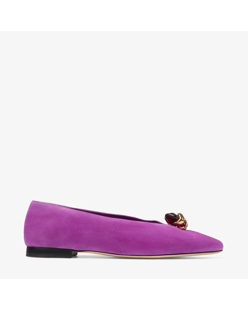 Jimmy Choo Purple Margot Flat