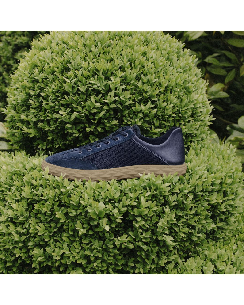 Jimmy Choo Blue Diamond Flex Midnight Mix Leather Mix And Textured Air Mesh Low Top Trainers for men