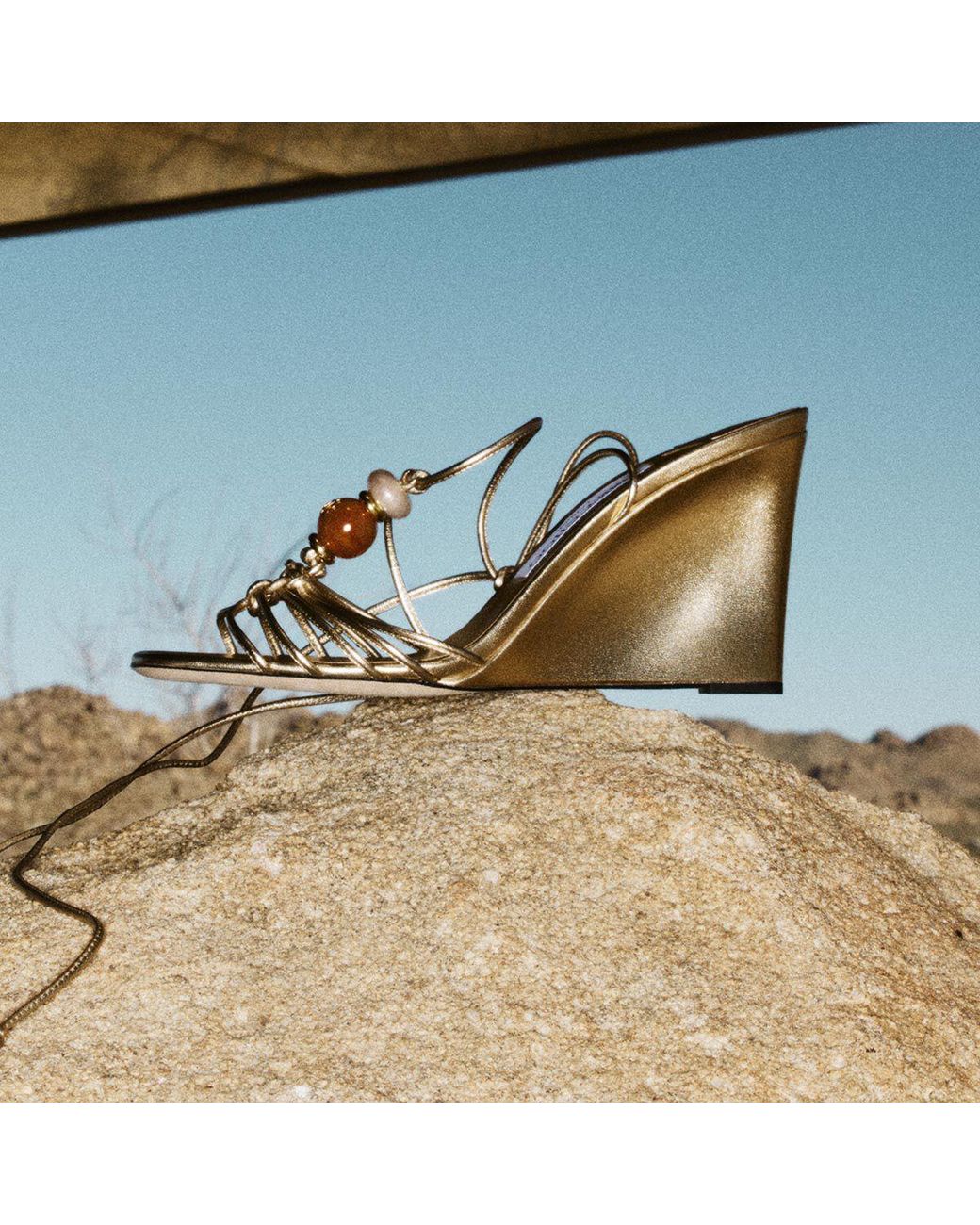 Jimmy Choo Metallic Lova Wedge 85