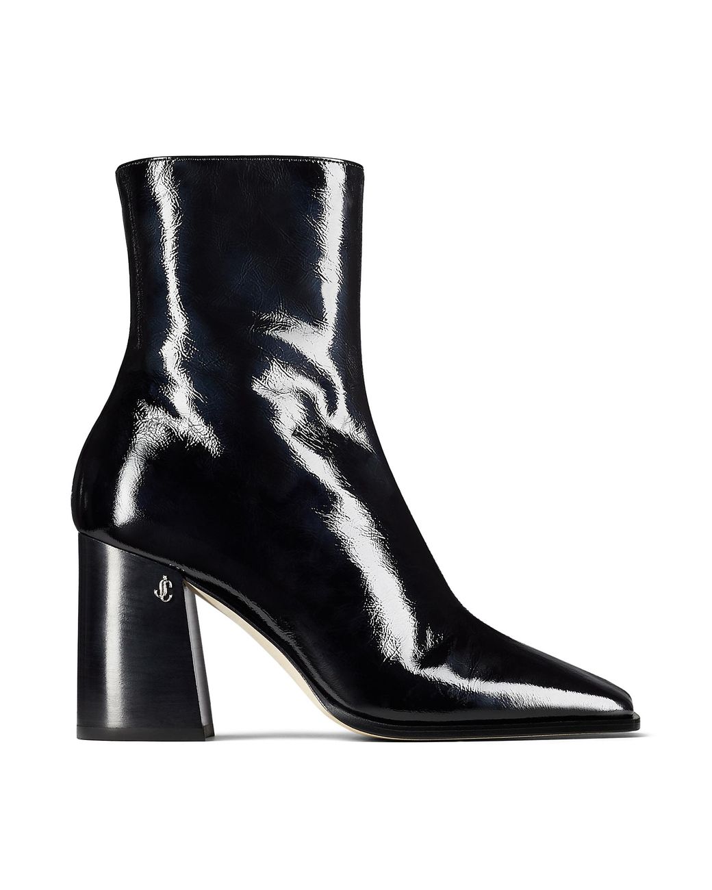 Jimmy Choo Bryelle 85 Patent-leather Ankle Boots in Black - Save 14% - Lyst