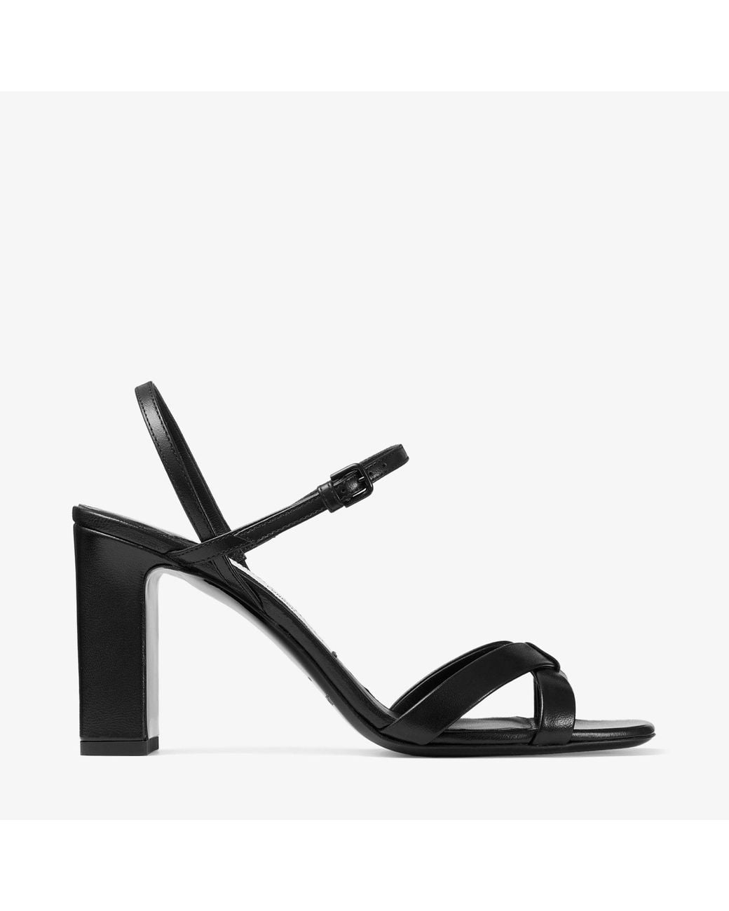 Jimmy Choo Black Elsy Block Heel 85