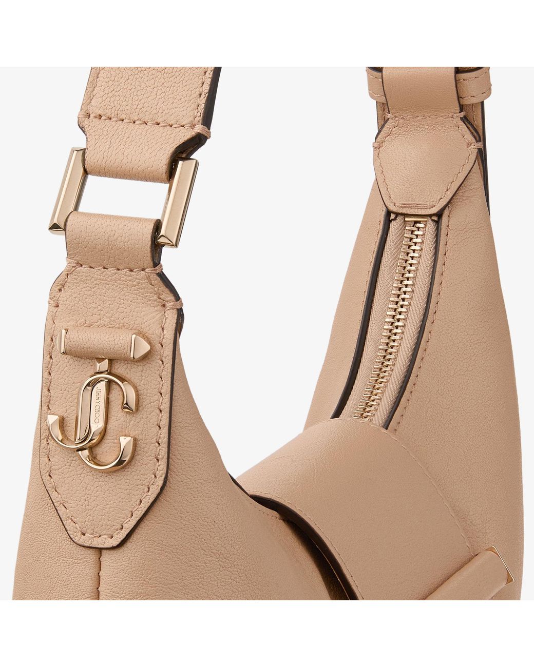 Jimmy Choo Natural Bar Hobo Small