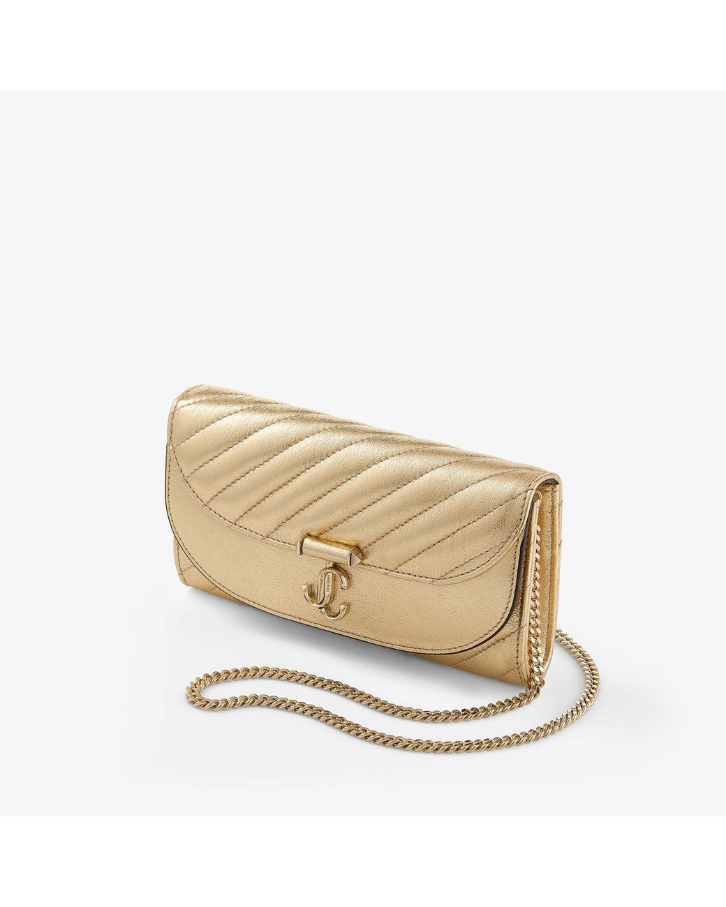 Jimmy Choo Natural Curve Wallet With Chain