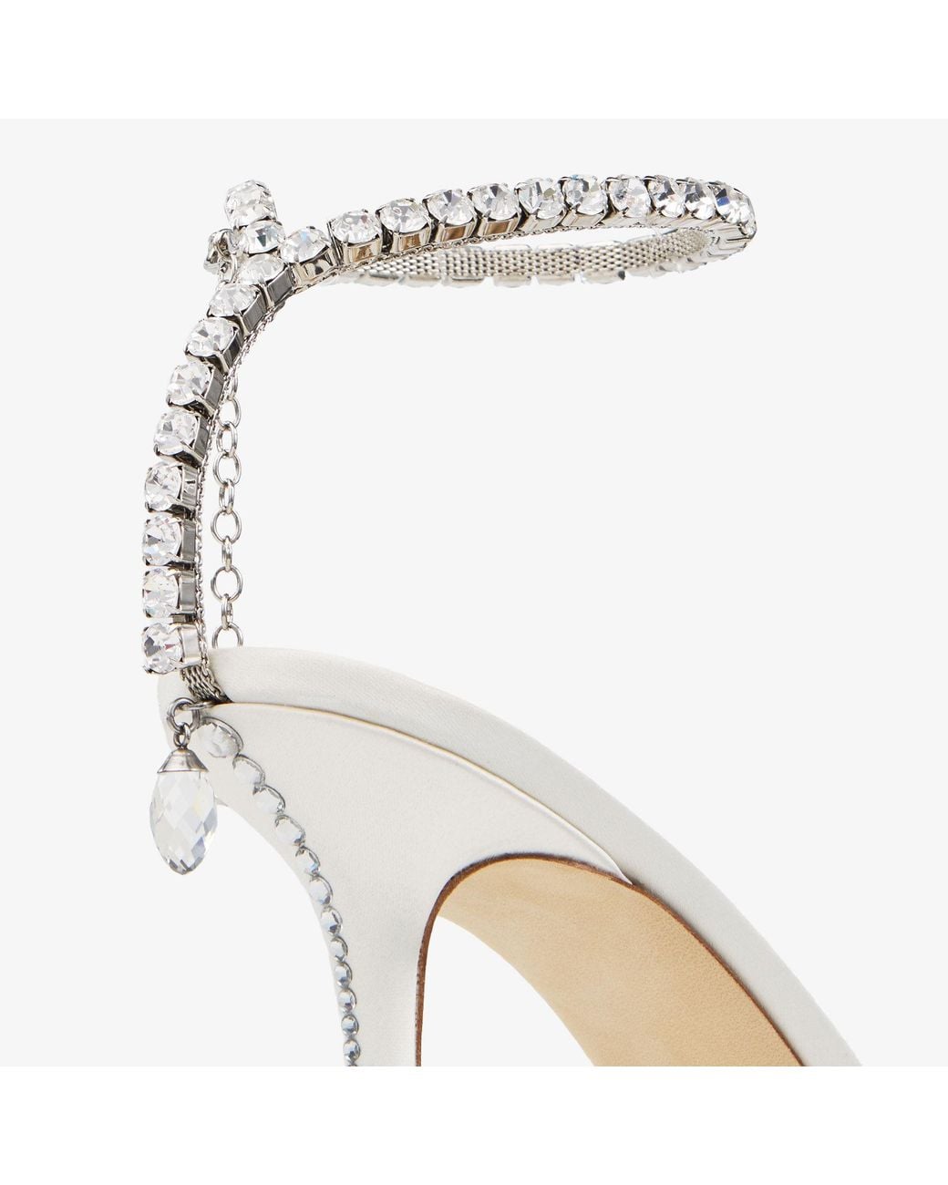 Jimmy Choo White Saeda 85