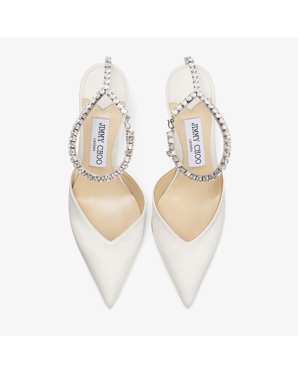 Jimmy Choo White Saeda 85