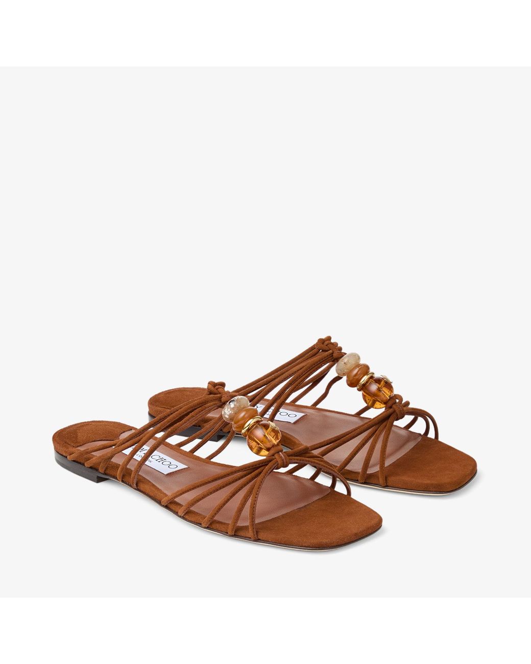 Jimmy Choo Brown Lova Mule Flat