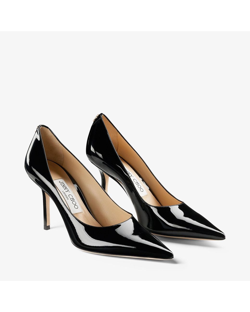 Jimmy Choo Black Love 85 Leather Pumps