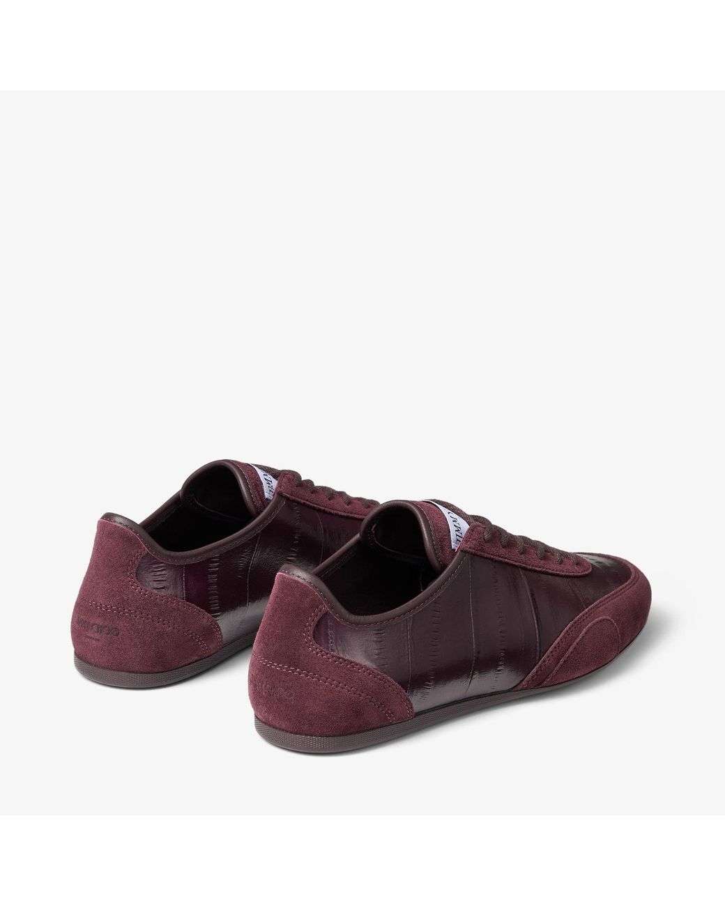 Jimmy Choo Purple Sunny F Leather-Suede Sneakers