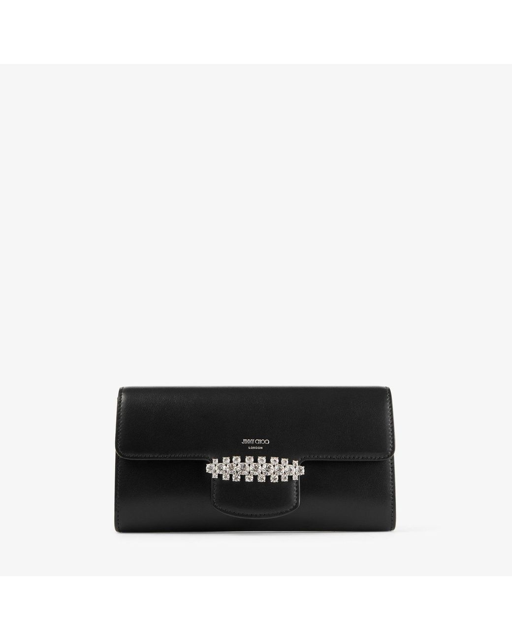 Jimmy Choo Black Bing Wallet Chain