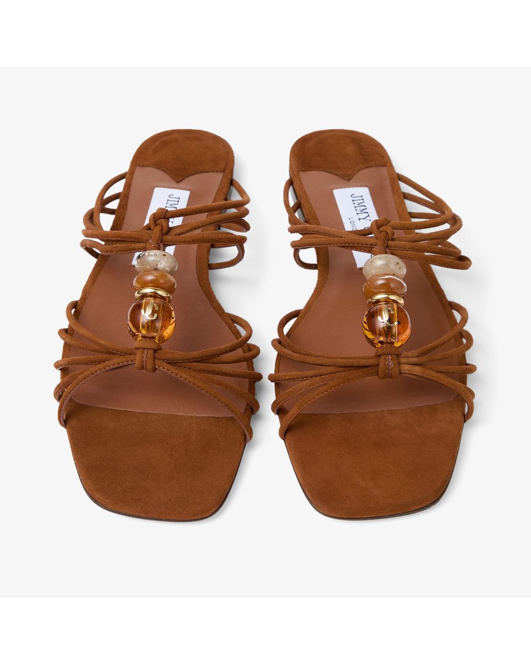 Jimmy Choo Brown Lova Mule Flat
