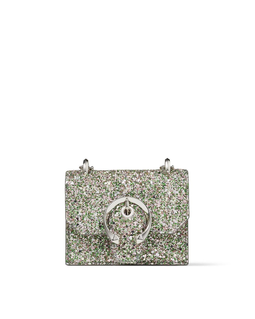 バッグ jimmy choo 201 mini paris cgf peppermint Jimmy Choo Mini Paris Peppermint Coarse Glitter Fabric Super Mini