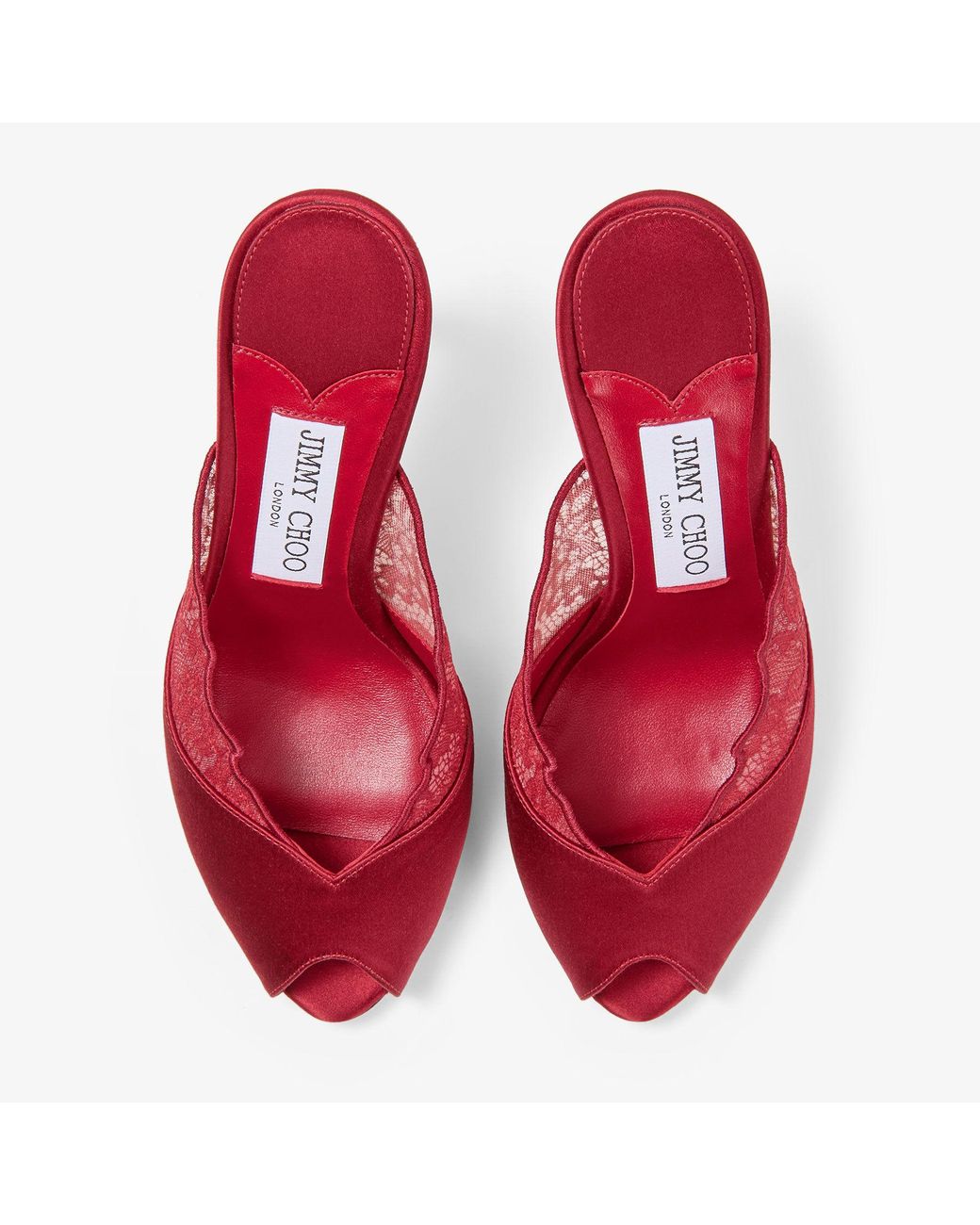 Jimmy Choo Red Brigitte Mule 100