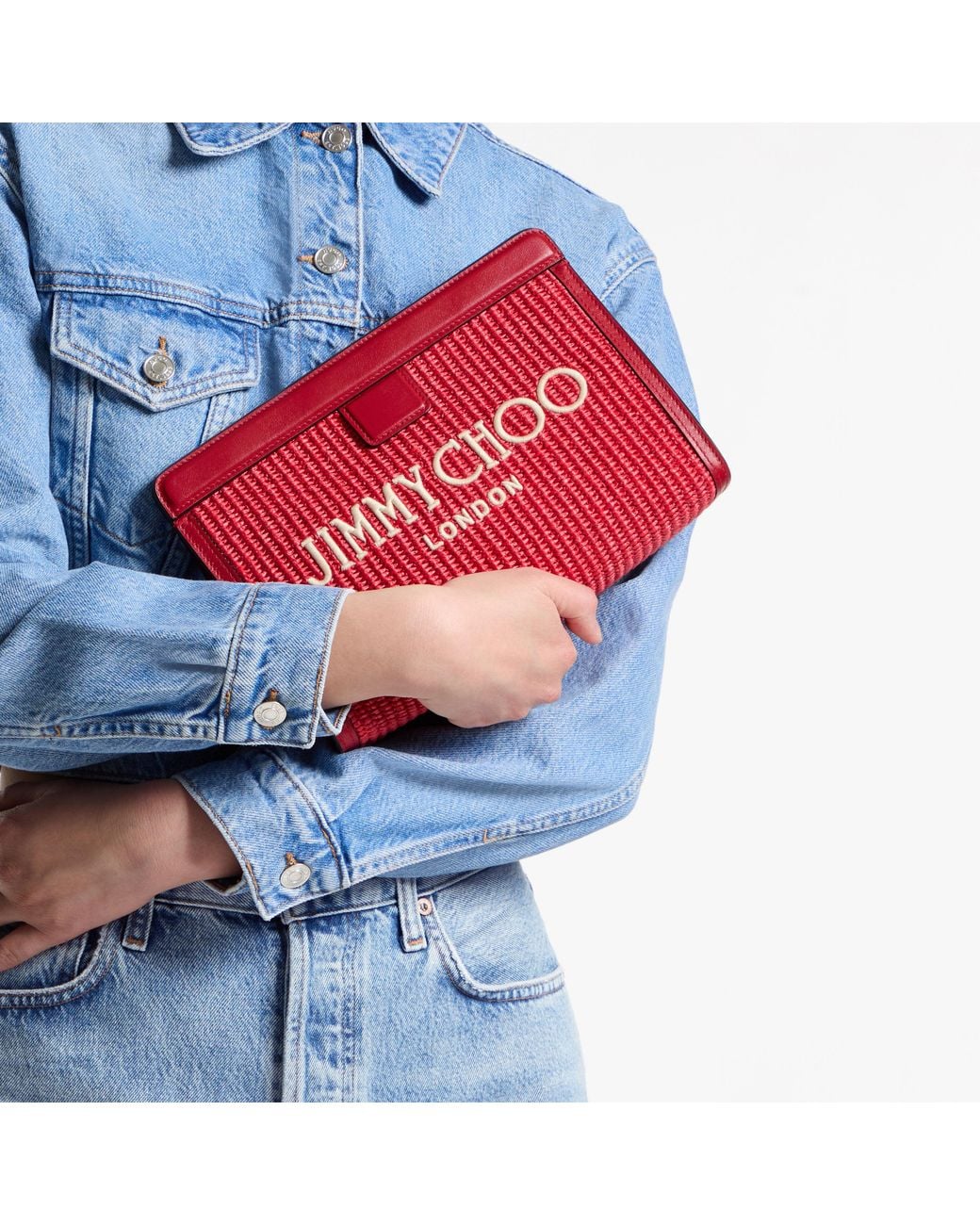 Jimmy Choo Red Avenue London Pouch
