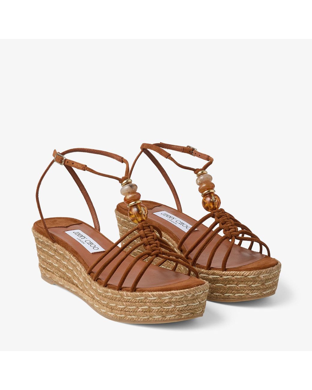 Jimmy Choo Brown Lemi Wedge 50
