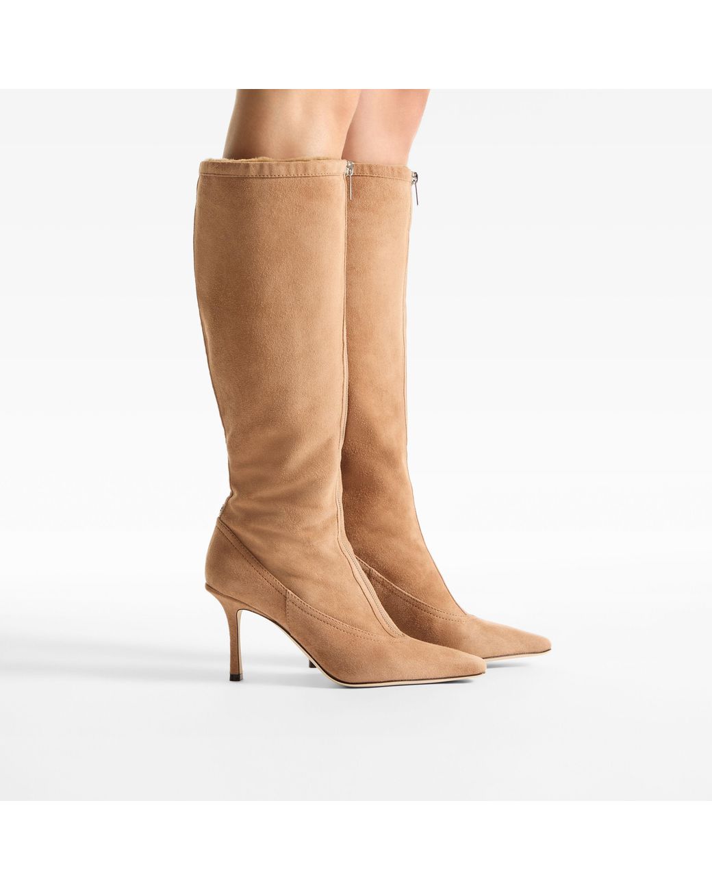 Jimmy Choo Brown Jozi Knee Boot 85