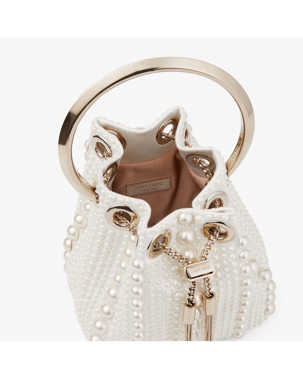 Jimmy Choo Metallic Micro Bon Bon