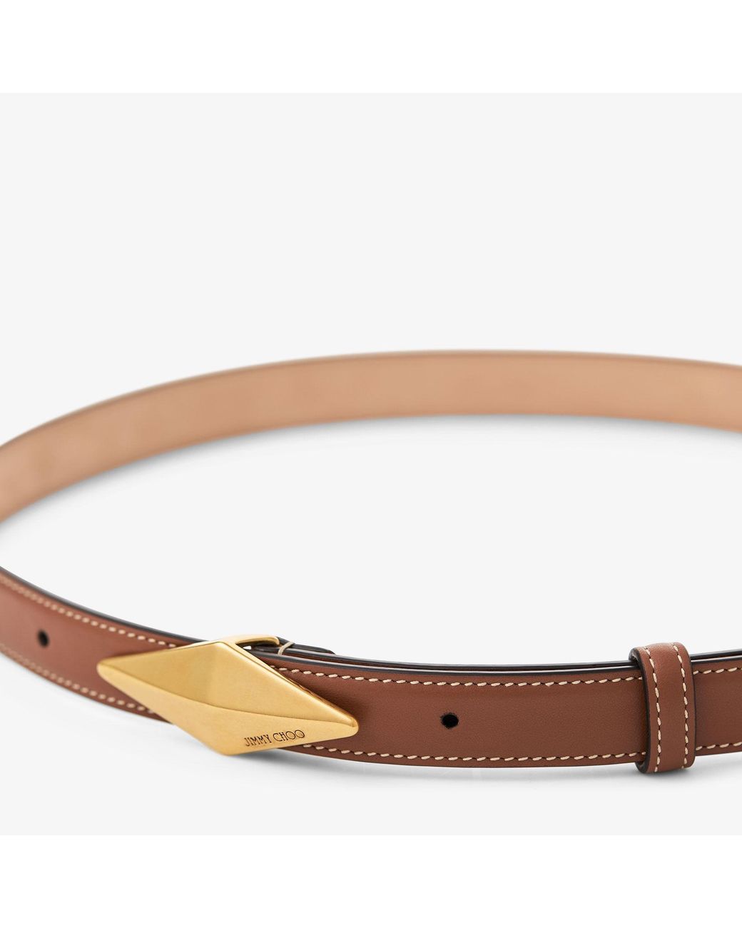 Jimmy Choo Pink Diamond Clasp Belt