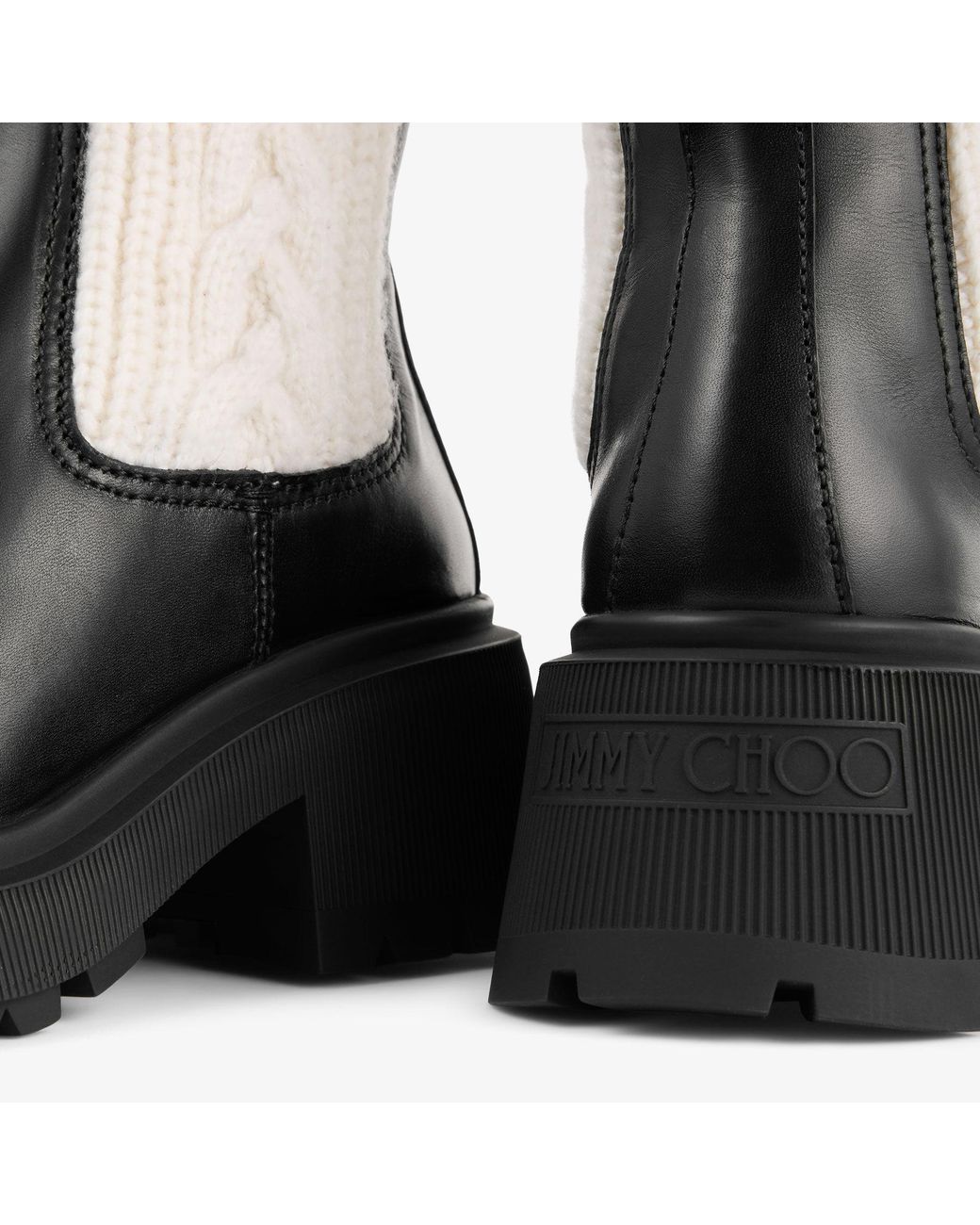 Tamia Flat Jimmy Choo en coloris Black
