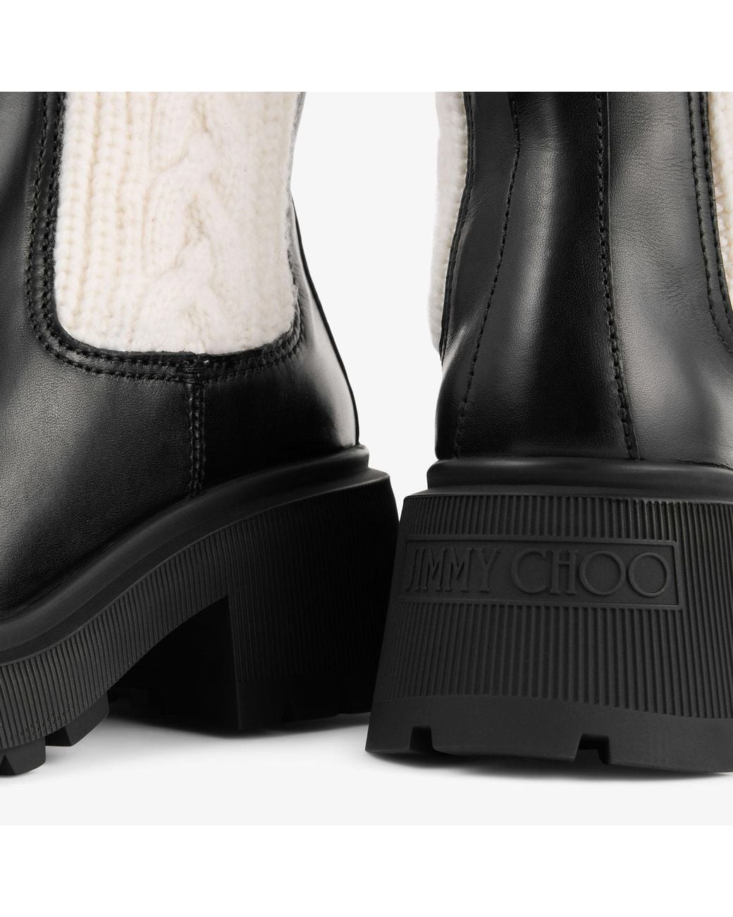 Jimmy Choo Black Tamia Flat