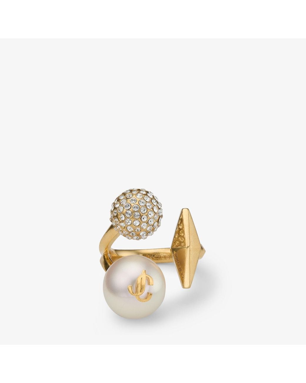 Jimmy Choo Metallic Multi Charm Ring